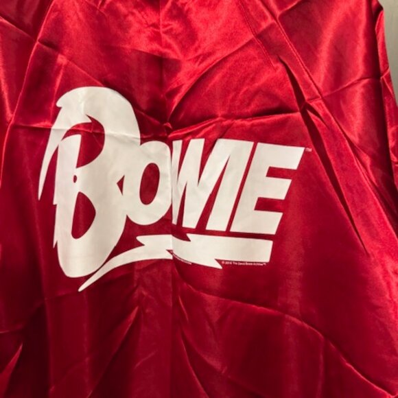 Retro David Bowie Rare Limited Edition Red Satin Bomber / Varsity Tour Jacket - Picture 14 of 16